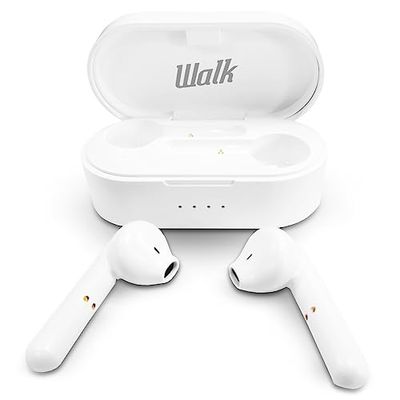 Walk Écouteurs Intra-Auriculaires sans Fil Audio True avec kit de Nettoyage Bass Boost TruSound