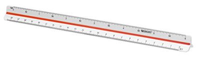 Westcott E-10161 00 Righello scuola professionale, plastica, 30 cm, bianco