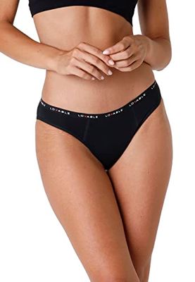 Lovable Menstruatiecyclus-slip met grote stroom, menstruatiebroekje voor dames, Zwart, XS