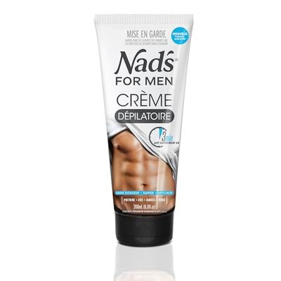 Nad’s For Men Crème Dépilatoire Pour Homme - pour le corps, la poitrine, les bras et les jambes, Crème Dépilatoire Pour le Corps Pour Hommes, 200ml