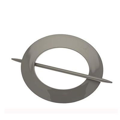 Ovale armen | 1 ovale PVC tieback | zink