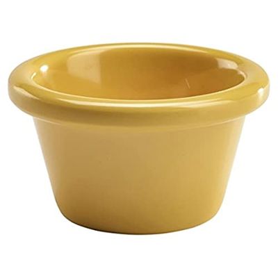 Genware NEV-S275-22 Smooth Ramekin, 1.5 oz., Yellow