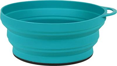 Lifeventure Silicon Ellipse Opvouwbare en Draagbare Kom Voor Camping, Reizen & Outdoor - Teal
