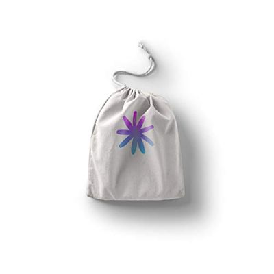 Bonamaison Impreso Algodón Bolsas con Cordón, Bolsa con Cordel para el Hogar y el Almacenamiento de Verduras, Bolso de Compras, Plegable, Ecologica, Reutilizables, Tamaño: 30x40 Cm