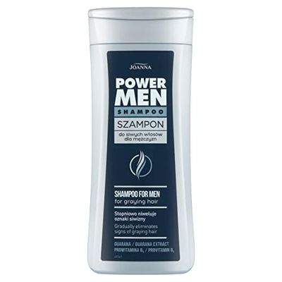 Joanna Power Hair Men Shampoo Grey Hair Gradually Eliminate Graying Hair 200ml