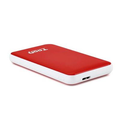 Caja Externa 2.5" SATA USB 3.1 Gen1, 9.5mm, Color Rojo, Ideal para almacenar y transferir Datos de Manera rápida y Segura.