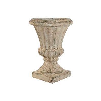 Home ESPRIT Bloempot, magnesium, wit, 39 x 39 x 52 cm