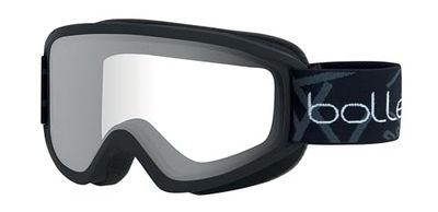 Bolle -FREEZE Óculos de esqui pretos opacos, vermelho claro, óculos de proteção para a neve, adulto unissexo, M
