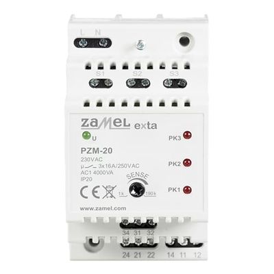 Zamel PZM-20 - Sensore per installazione elettrica, sensori di flusso, commutazione LED
