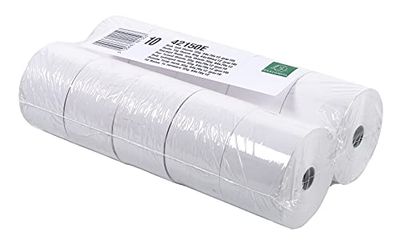 Exacompta - Réf. 42150E - Lot de 10 Bobines pour tickets de caisse - largeur 44 mm x diamètre 70 mm - mandrin 12 mm - 1 pli thermique 55g/m2 sans BPA - Métrage (+ ou - 2m) : 60 m - Blanc