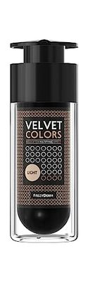 Crème de maquillage Frezyderm Velvet Colors - Fond de Teint Clair, 30ml I Fini Matte Naturel, Dissimule les imperfections, Rides, Cernes, pour l'Acné, les Peaux Grasses et Sensibles