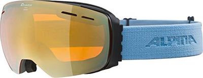 ALPINA Unisex - Dorośli, GRANBY Q-LITE Gogle narciarskie, grey-skyblue, One Size