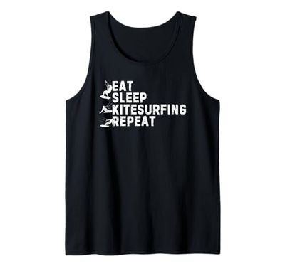 Eat Sleep Kitesurf Repeat - Kitesurfer Kiteboarding Canotta