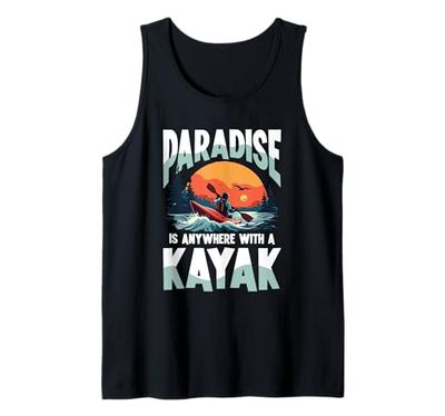 Il paradiso è ovunque con un kayak Canotta