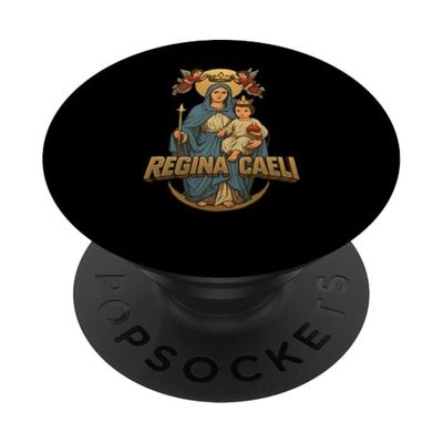 Regina Caeli Santísima Virgen María y el Niño Jesús PopSockets PopGrip Adhesivo