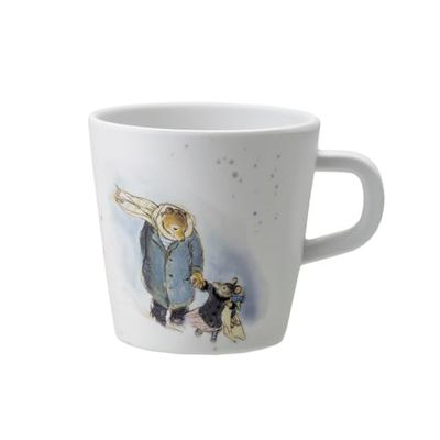 Ernet and Celestine Grey Small Mug - 180ml - Melamine - BPA Free - Dishwasher Safe - 18m+ - Petit Day Paris