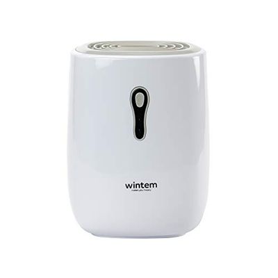 GIOVE Compact Portable Intelligent Dehumidifier 500ml Container with Auto Shut-off Alarm System - White
