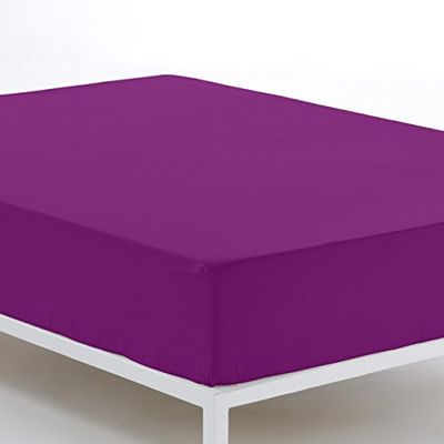 Bajera verstelbare kleur morado - Cama de 200 (28 cm hoog) - 100% algodón - 144 hilos gramage: 115