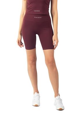 Carlheim Women's Serenita Active Collection Shorts 8", Burgundy, Large