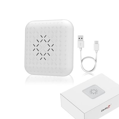 Carlinkit Mini inalámbrico CarPlay Adapter para Coches CarPlay con Cable de fábrica, Compatible con Audi/Porsche/VW/Ford/Hyundai/Mercedes/KIA, actualización en línea, IOS16, USB Tipo A/C