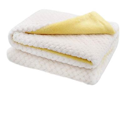 furrybaby Premium Fluffy Fleece Dog Blanket, Soft and Warm Pet Throw for Dogs & Cats (White, M (80x100cm))