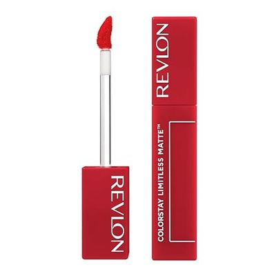 Revlon ColorStay Limitless Matte Liquid Lipstick, Rossetto Liquido Opaco, Arricchito con Triplo Acido Ialuronico, Formula 100% Vegana, Ultra Resistente, 010 Top Talent