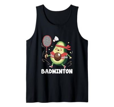 Avocado Giocare Giocatore di Badminton Sport Atleta Gioco Bambini Canotta
