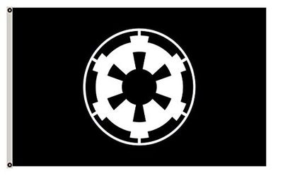 Fyo n Bandera grande de paisaje negro del Imperio Galáctico de 3 x 5 pies