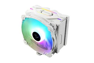 ENERMAX - Refrigerador de Aire RGB para procesador Intel/AMD Ryzen, Ventilador silencioso de 14 cm RGB corredible, Color Blanco