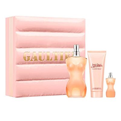 Kobiecy zapach marki Jean Paul Gaultier, Classique woda toaletowa 100 mililitrów, mleko do ciała 75 mililitrów, Miniatura
