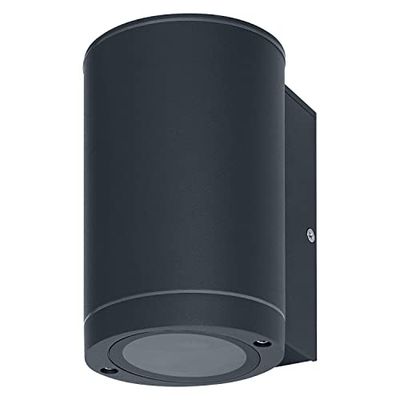 LEDVANCE Applique murale à LED pour 1x source lumineuse GU10, éclairage pour l'extérieur, pour éclairage indirect unilatéral, en aluminium de haute qualité gris foncé, ENDURA BEAM Wall UpDown GU10