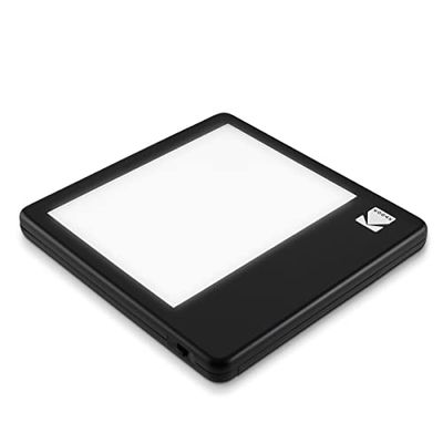 KODAK Scatola luminosa a LED da 12,7 x 10,2 cm per negativi, diapositive e pellicole, pannello illuminato per la visualizzazione e la scansione di foto