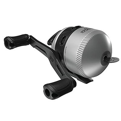 Zebco 33 Spincast vismolen, Quickset Anti-Reverse met Bijtwaarschuwing, Soepele Dial-Verstelbare Drag, Krachtige volledig metalen tandwielen met een lichtgewicht grafiet frame, zwart