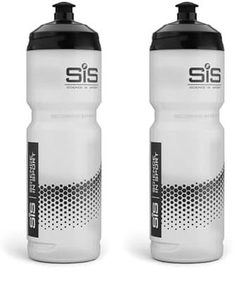 Science in Sport Borraccia sportiva 800ml - Con pratico sistema Easy Mix, Borraccia per bici, palestra, escursionismo o lavoro, Lavabile in lavastoviglie (Confezione da 2)