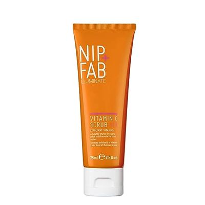 Nip + Fab Vitamin C Fix | Ansiktsskalning Med Vitamin C | Kokosnötolja | Kaffesfrö | Rengöring Ansiktsskalning | Lätt Hud | Släta Rynkor | 75 Ml