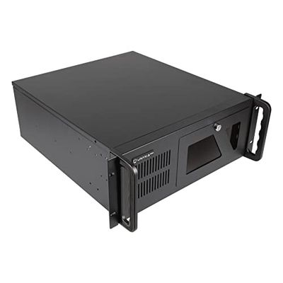 UNYKAch Scatola Rack 4U 19″ UK4229 EVO, Profondità 480 mm, 2 USB 3.0, 1 Ventilatore da 120 mm e 2 Ventole da 80 mm