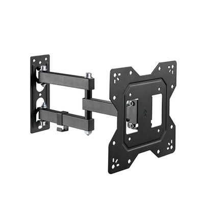 PureMounts TV-väggfäste, universellt lutningsbart svängbart fäste med ledad arm – max. VESA 200 x 200 mm för 23–43 tum platta och böjda TV-skärmar upp till 30 kg, svart