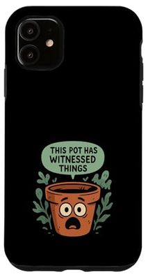 Piante Killer Humor Nero Pollice Divertente Botanico Caos Custodia per iPhone 11