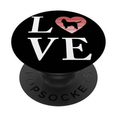 Perro Raza Basset Griffon Vendeen Petite Palabra Amor PopSockets PopGrip Adhesivo