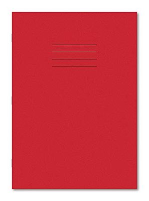 Hamelin A4 10 mm Ruled 32 Pages Exercise Book - Red (Pack of 100)