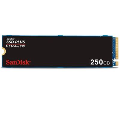 SanDisk SSD Plus 250GB M.2 NVMe SSD, Internal SSD, M.2 2280, PCIe Gen3.0, easy installation, Western Digital Dashboard, 3 Year Warranty