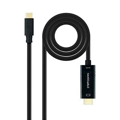 USB-C/M till HDMI/M 4K@30HZ 1,8 m svart kabel