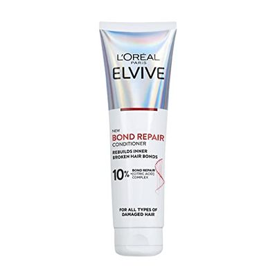 L'Oreal Paris Elvive Bond Repair Conditioner, for Damaged Hair, for Deep Repair, Bonding Hair Care, 150ml