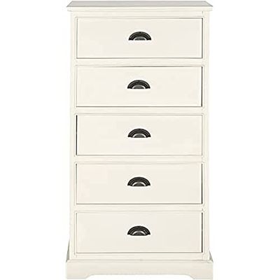 Safavieh EUH5728B Haverford Coffre Bois Blanc 59 x 35 x 119,88 cm