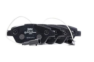 VALEO Almofadas de travão First 301051 conjunto de 4 pastilhas eixo dianteiro totalmente equipado com acessórios montados