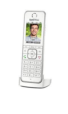 Fritz!Fon C6 International - Teléfono inalámbrico DECT, HD, Pantalla a Color, Compatible con Fritz!Box con Base DECT, menú en Español