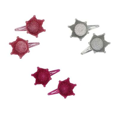 Inca- Set di 2 Ganci per Capelli con Corona in 3 Colori sdi, 41791