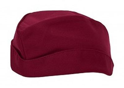 BP 1585-400-82-One Size veldmuts, met drukknopen, 215,00 g/m² stofmix, wijnrood, één maat, 2 stuks