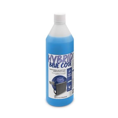 ErrecHome Hybrid Blue Cool, Coolant and Antifreeze for Hybrid and Electric Cars Concentrate, Formulation with OAT inhibitor package with phosphates, 1 Litre