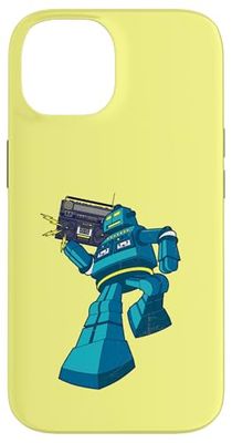 Retro Robot Walkman Boombox Cinta de casete de los años 80 Amante de la música Carcasa para iPhone 14